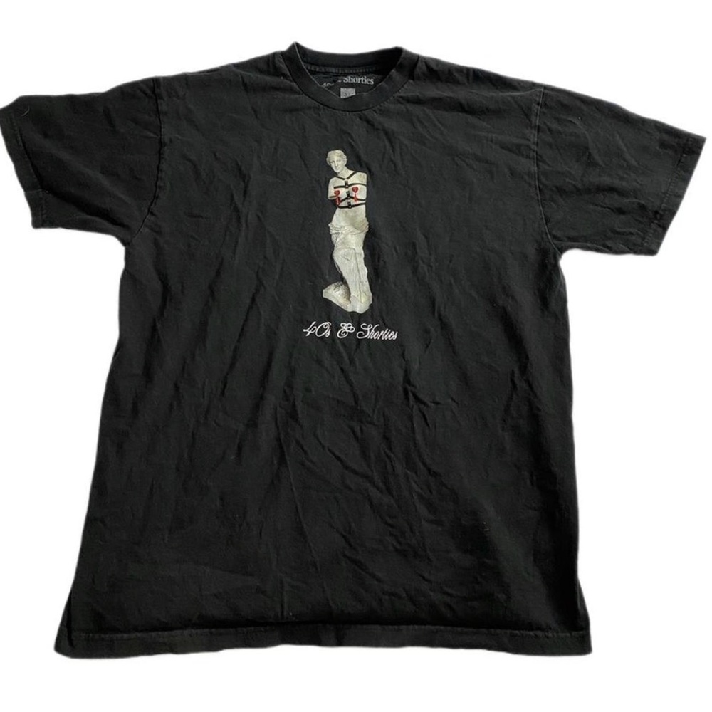 Goth bondage graphic tee